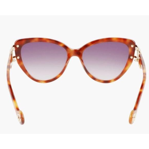 Lanvin Mother & Child 56mm Gradient Cat Eye Sunglasses Light Havana - Picture 3 of 15